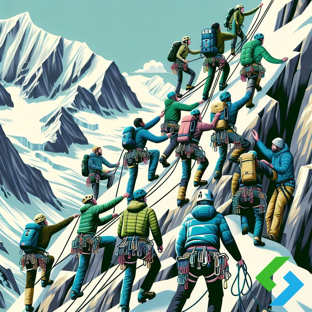 CLIMBING logo